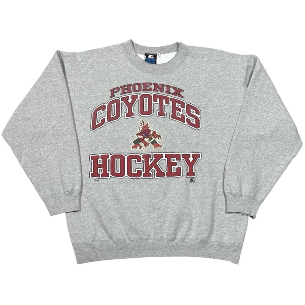 Vintage Phoenix Coyotes Kachina Starter One Pound Fleece NHL Crewneck Sweatshirt